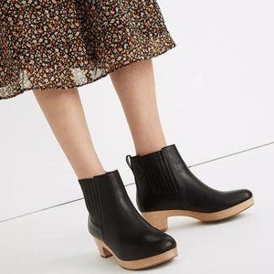 Madewell - The Clog Boot in Leather - Black - Size 9